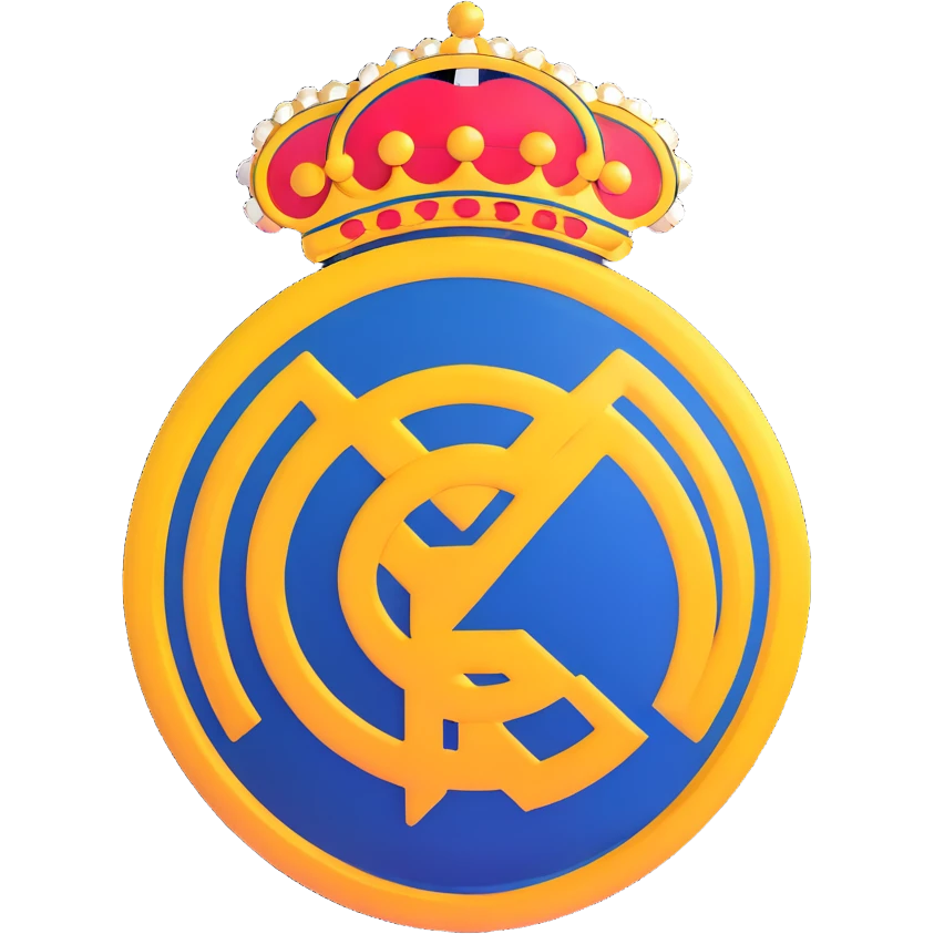 Real Madrid football club logo emoji