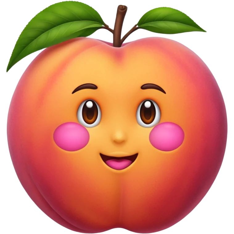 peach and emoji