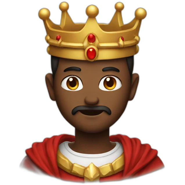 A god with Devil crown emoji
