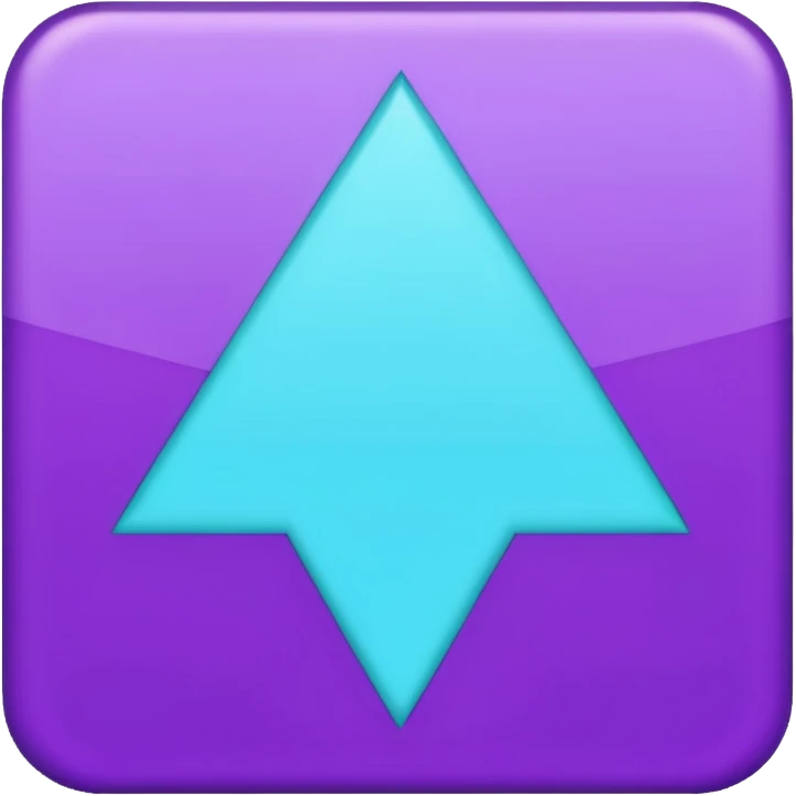 
purple and cian symbol correct emoji