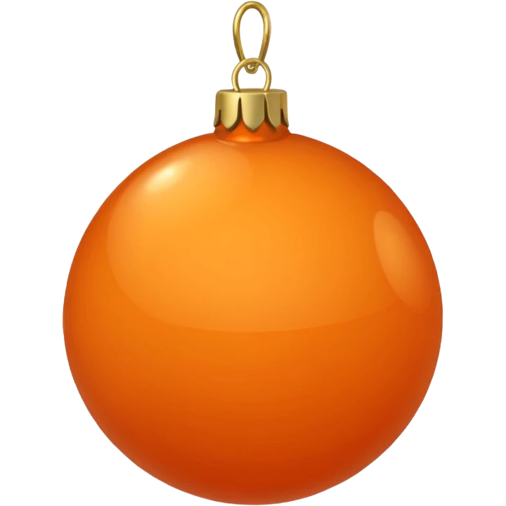orange christmas ball emoji