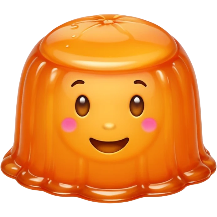 Orange round jelly  emoji