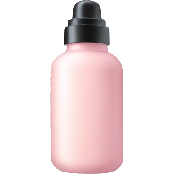 Pastel pink skincare bottle emoji