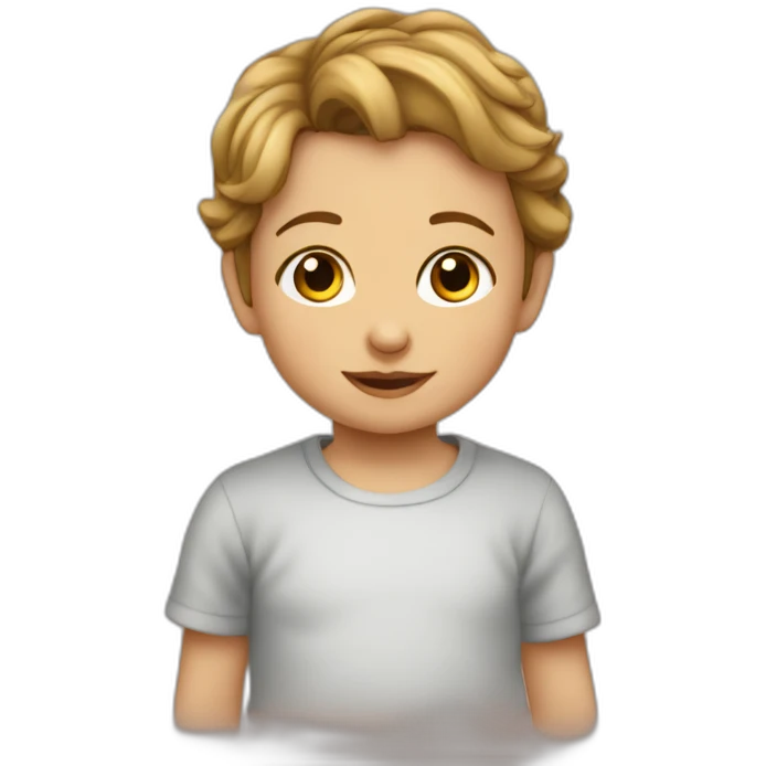 enfant dans les bras de sa mère emoji