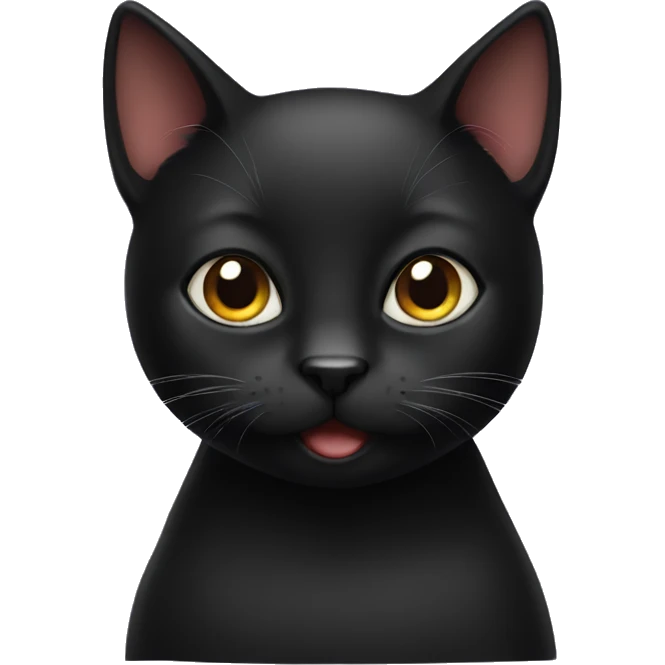 Cute black cat emoji
