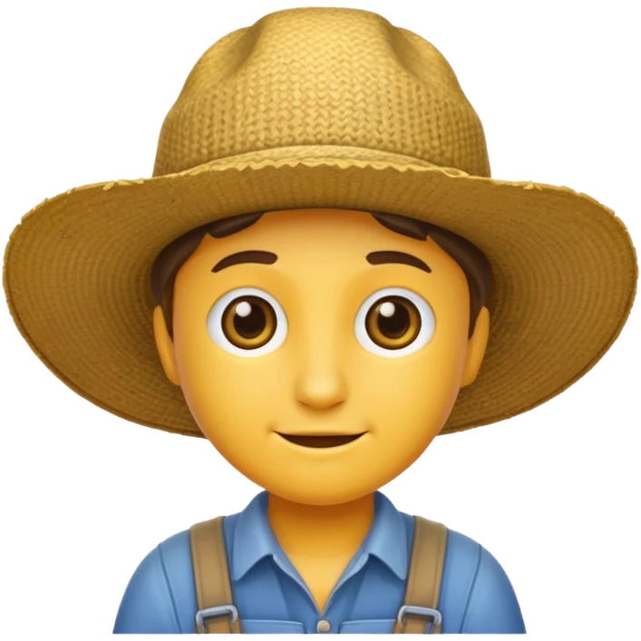 farmer hat emoji