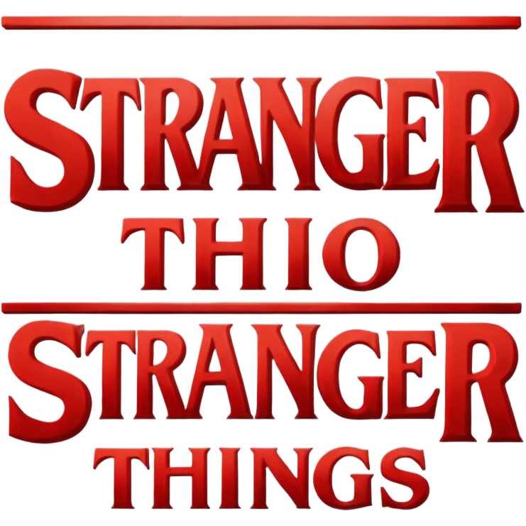 stranger things logo emoji
