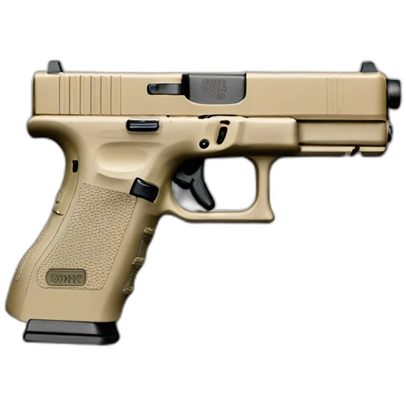 glock 17 beige detailled military emoji