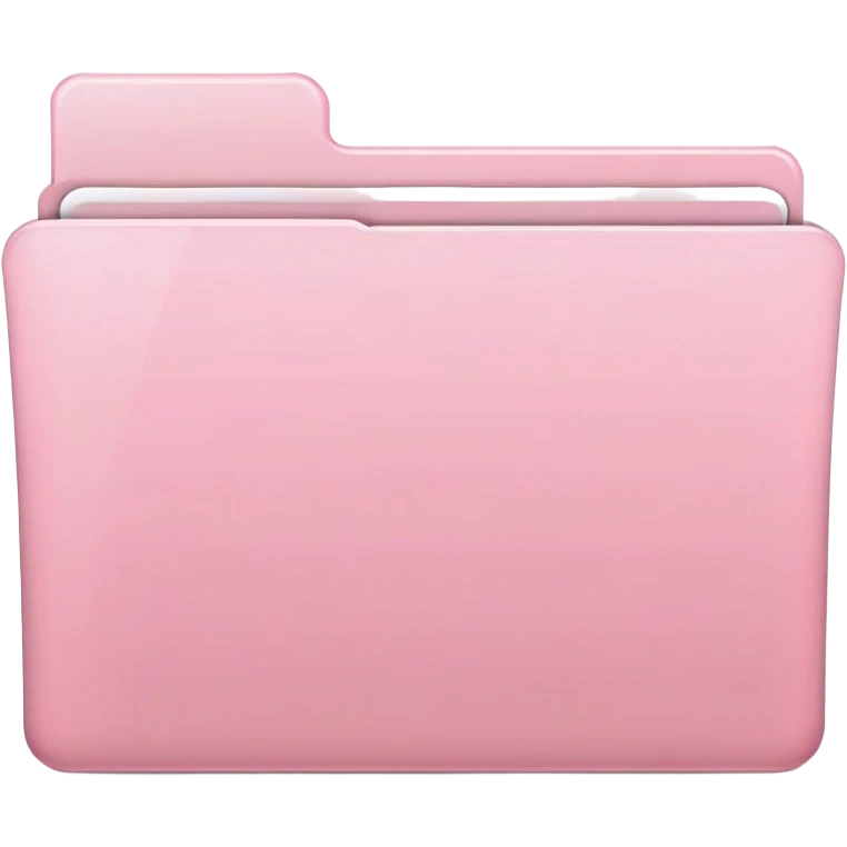 Mac folder icon in pastel pink color emoji