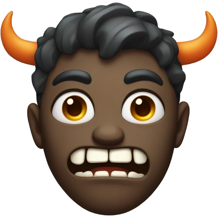 Half demon and Half Sad emoji