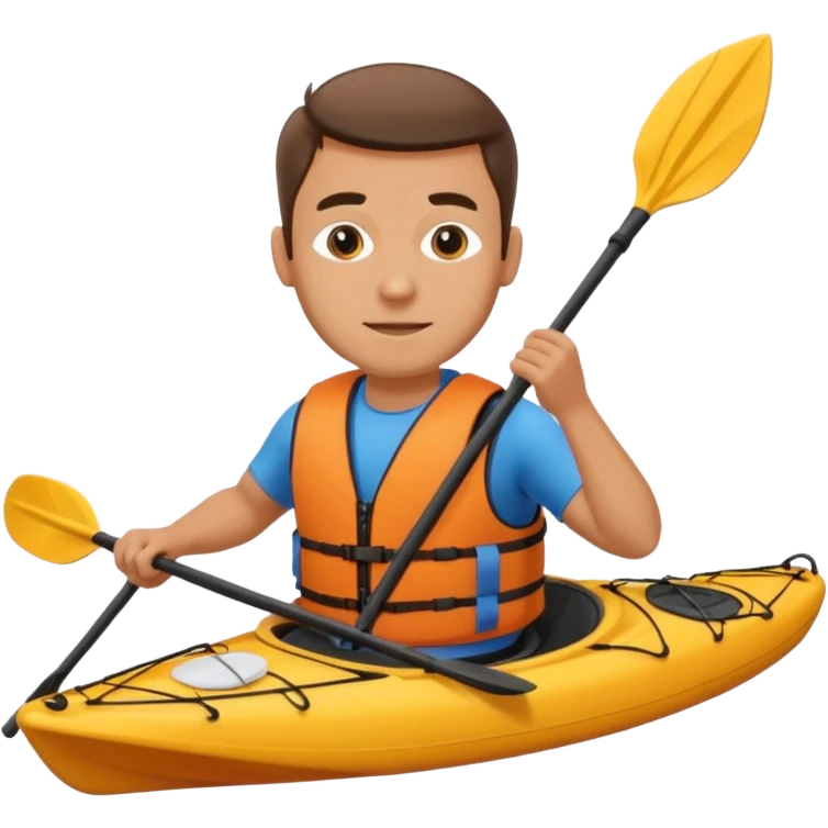 Man on a kayak emoji