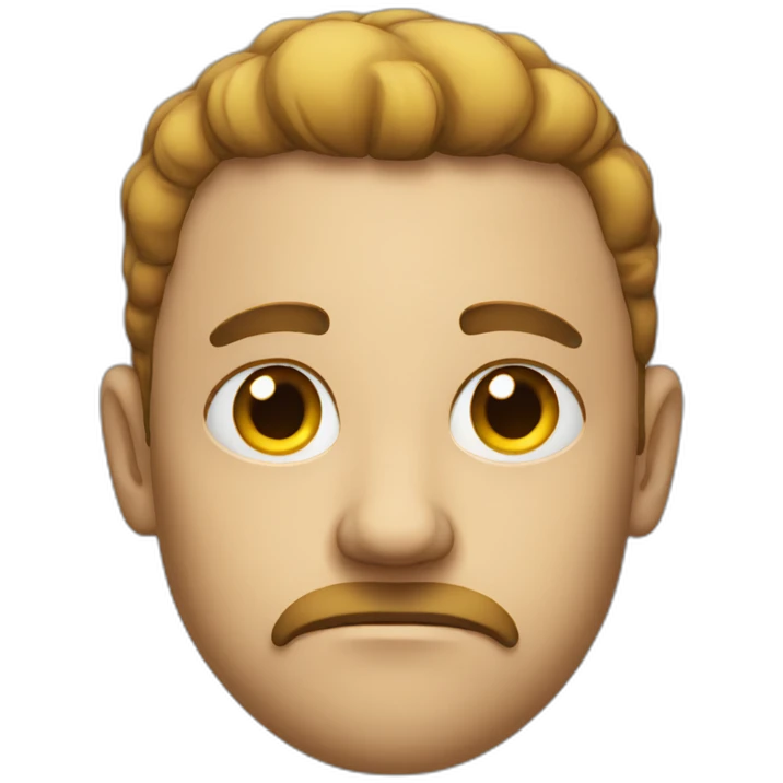 Serious emoji face emoji