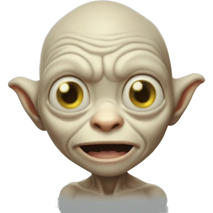 Cute Gollum emoji
