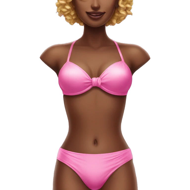 pink silky bikini  emoji