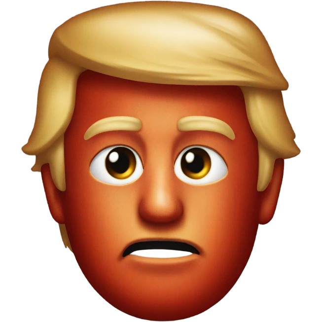 Donald Trump covered in ketchup  emoji