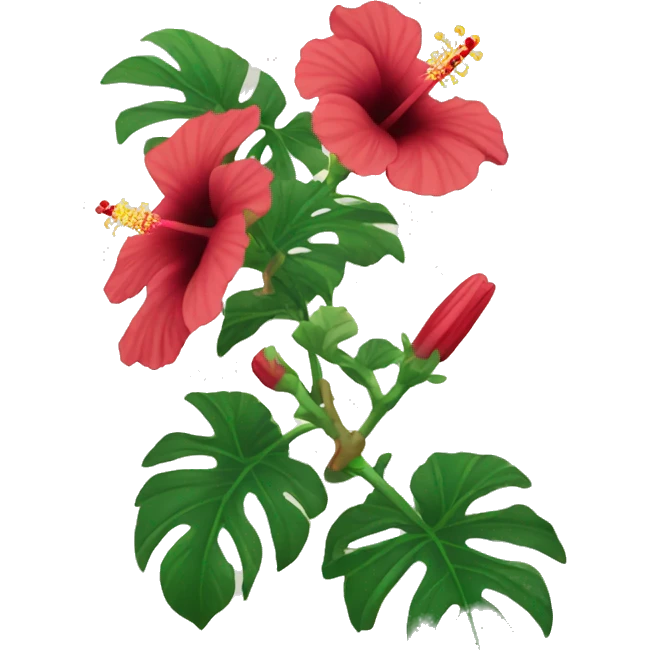 hibiscus emoji
