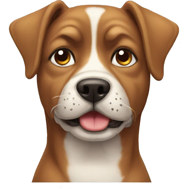 Ugly dog emoji