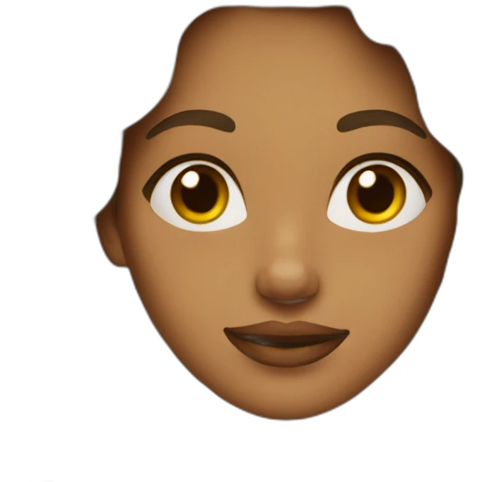 Woman with wavy hair emoji