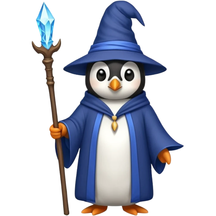 Penguin Wizard emoji