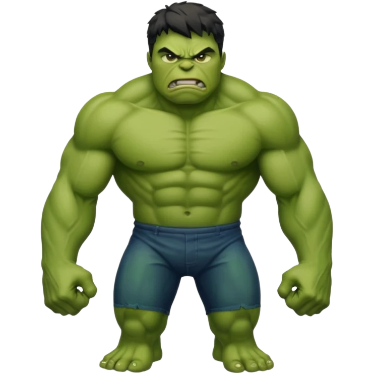 You don't give me sticker give me emoji of hulk emoji