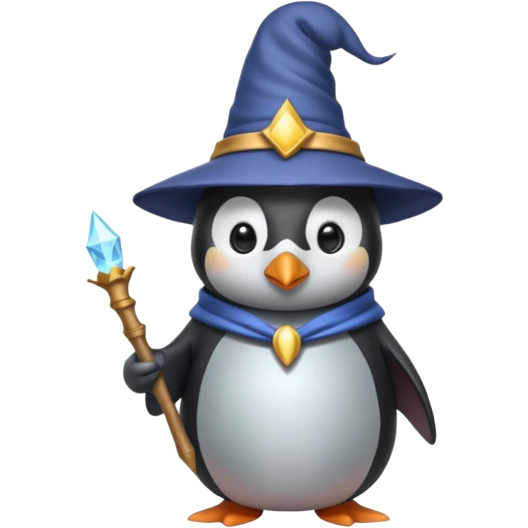 Penguin Wizard emoji