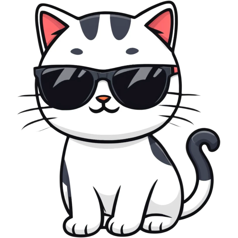 cat wearing sunglasses emoji