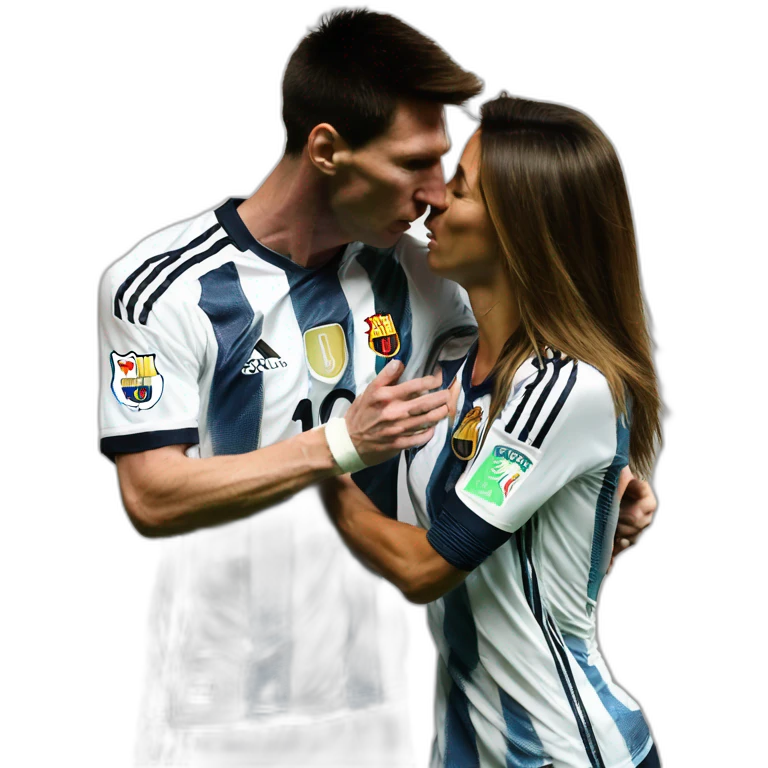 lionel messi kissing cristiano ronaldo no nsfw emoji
