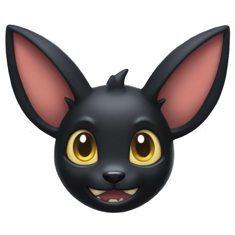 sinister solo horned grin umbreon monster emoji