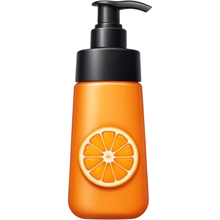 Orange-colored tube lotion emoji