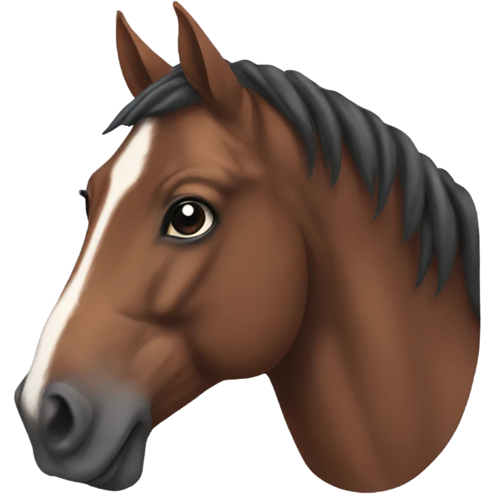 Bay horse emoji