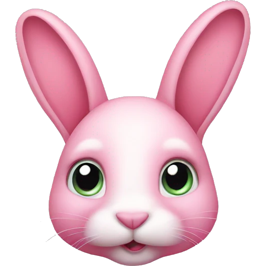 Pink bunny rabbit  emoji