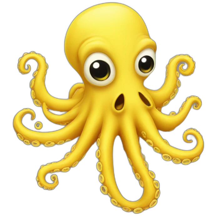 crazy yellow octopus emoji