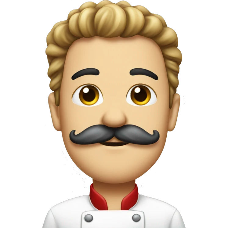 Cheff kiss with moustache emoji