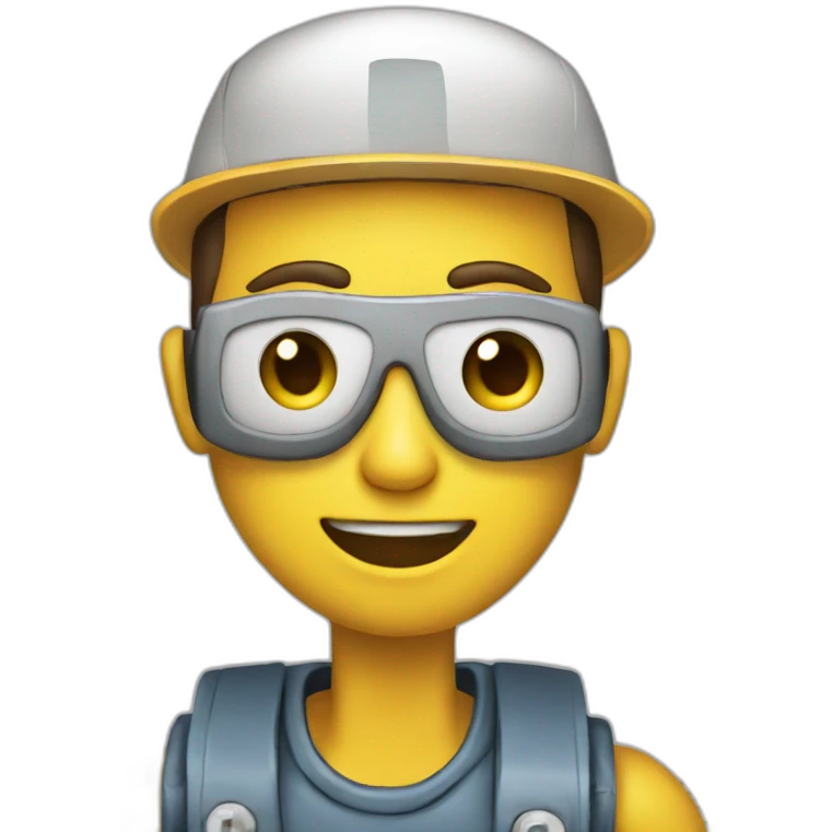 robot newspaper delivery boy emoji