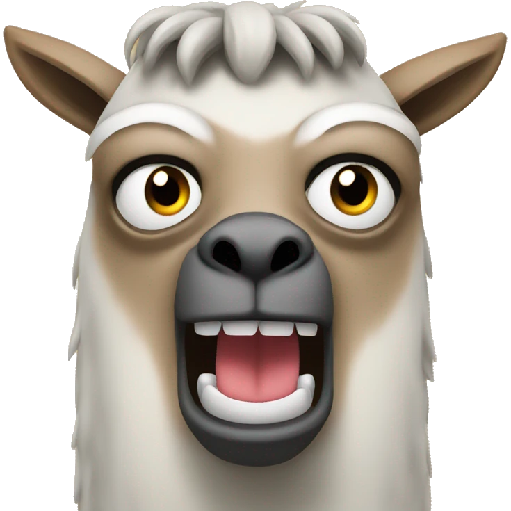Angry lama  emoji