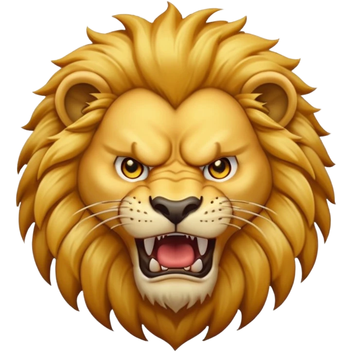 Angry lion emoji