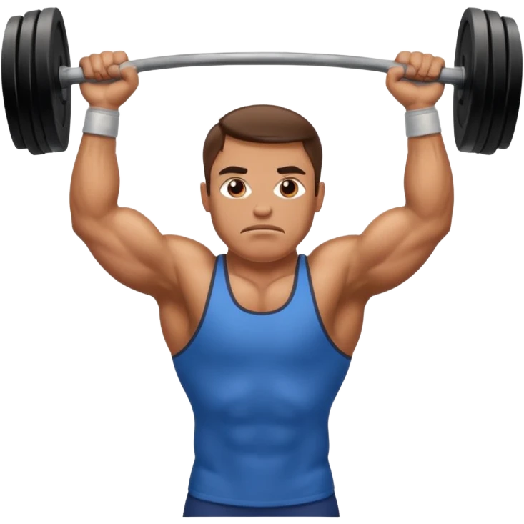 weightlifter Athlete in Action emoji