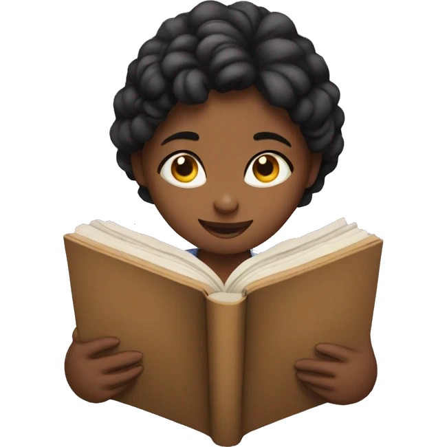 girl reading a book emoji