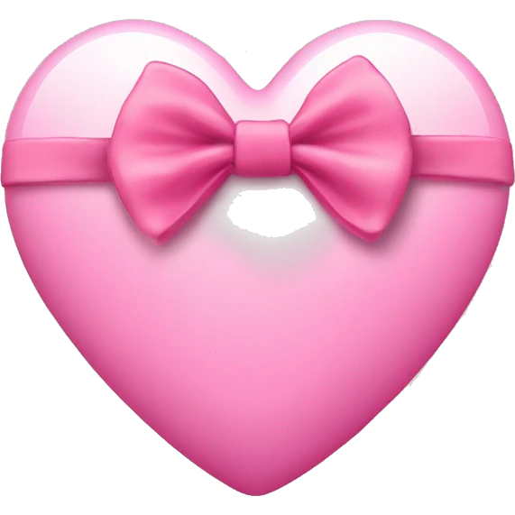 Cuore rosa con fiocco  emoji