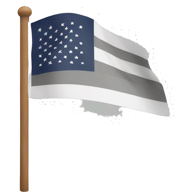 Straight flag  emoji