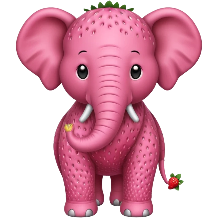 Strawberry éléphant emoji