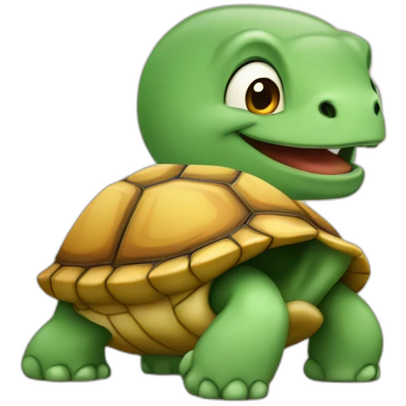chat sur une tortue emoji