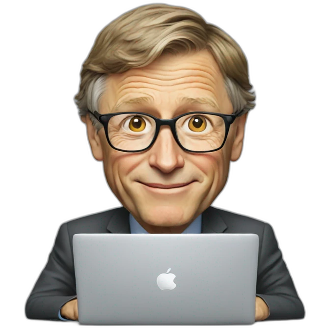 billgates with laptop emoji