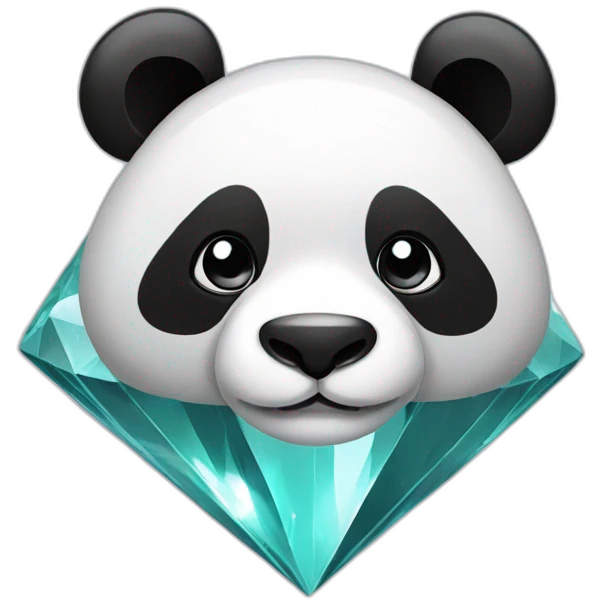 panda in diamond emoji
