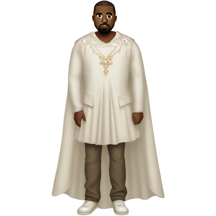 Kanye west wearing a princess dress emoji