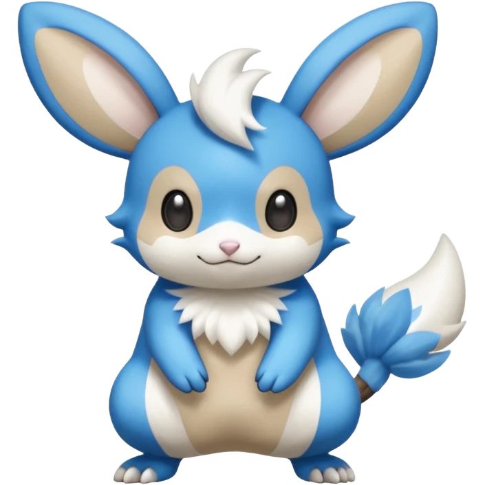 Minccino-Emolga-Pachirisu-Cacomistl-Fakemon-hybrid-creature (full body) emoji