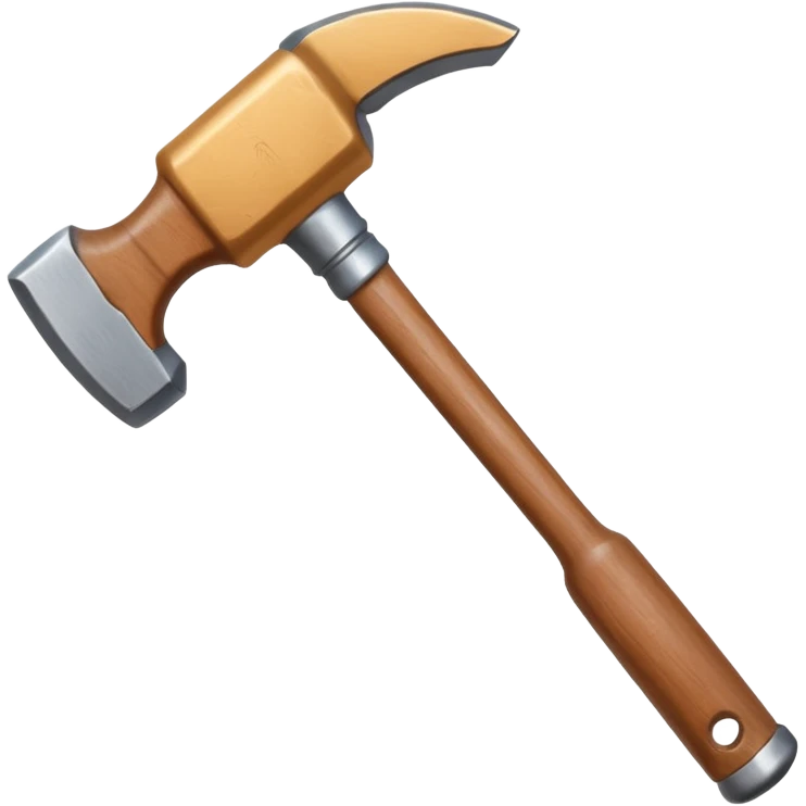 hand holding a hammer emoji