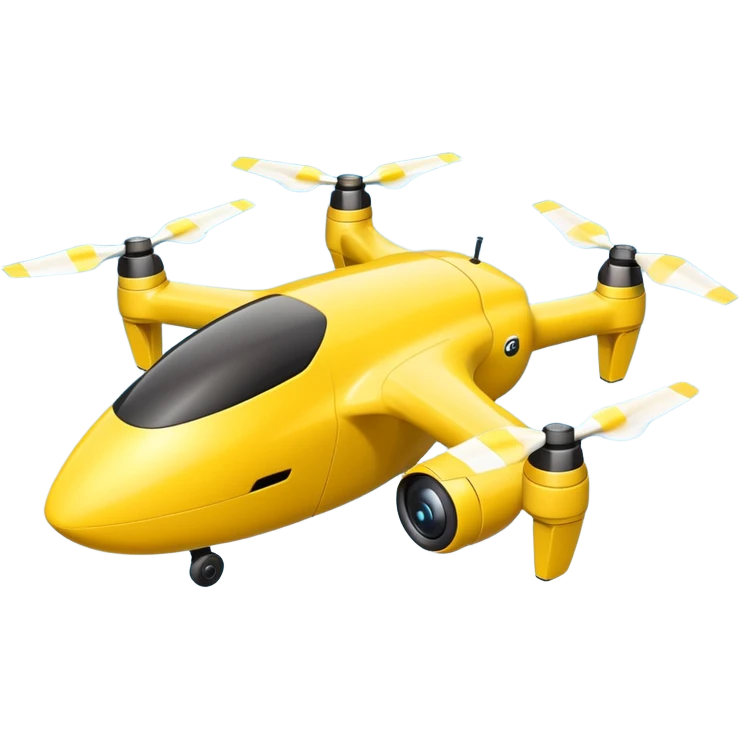 Yellow Drone – battery pack, Courier Drones. emoji