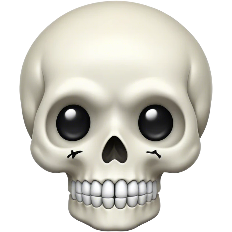 Kawaii skull emoji