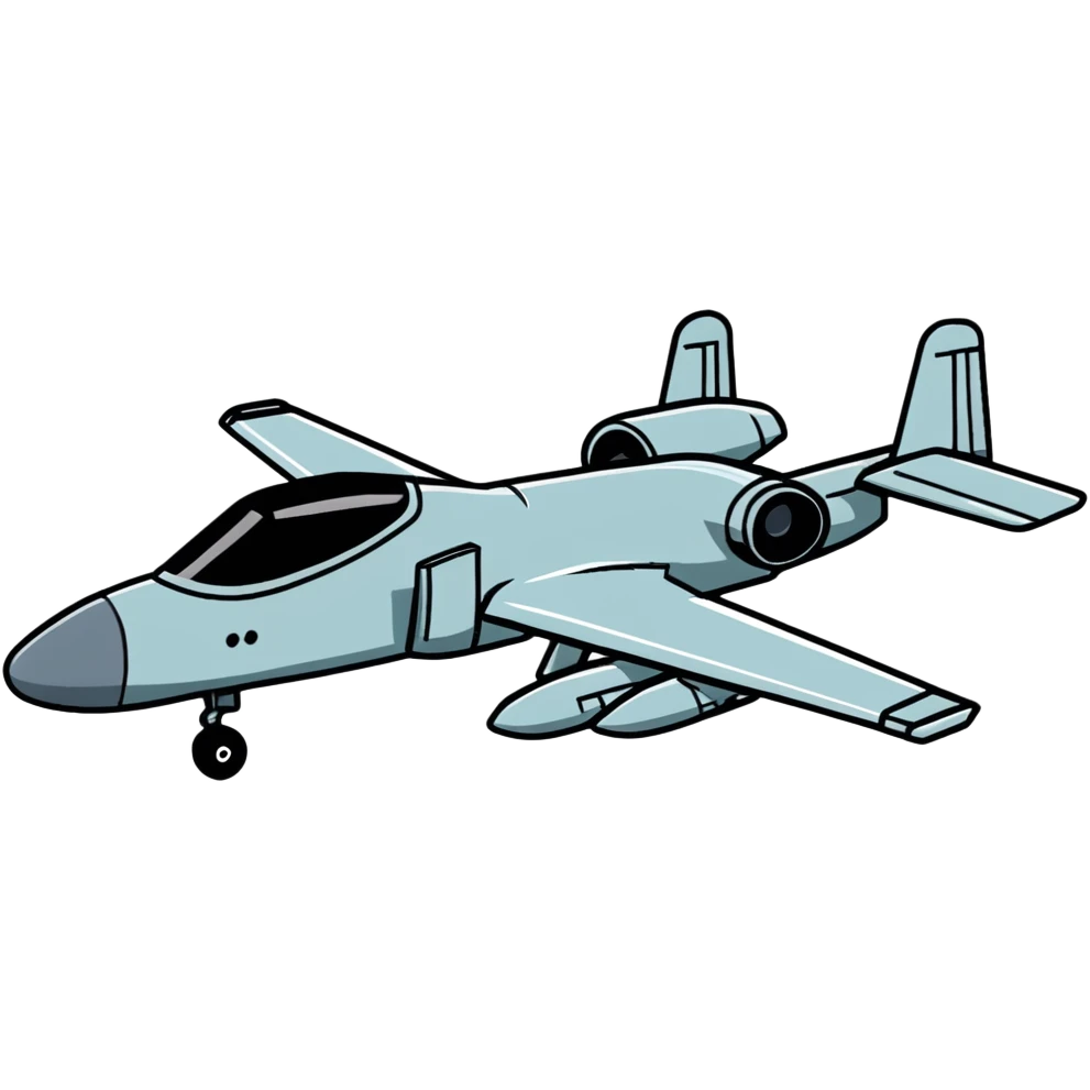A-10 Warthog attack plane emoji